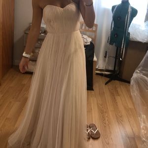 Champagne bridesmaids dress